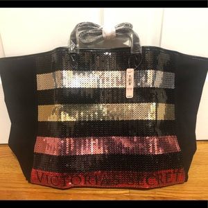 NWT Victoria’s Secret Sequin Tote & Wristlet